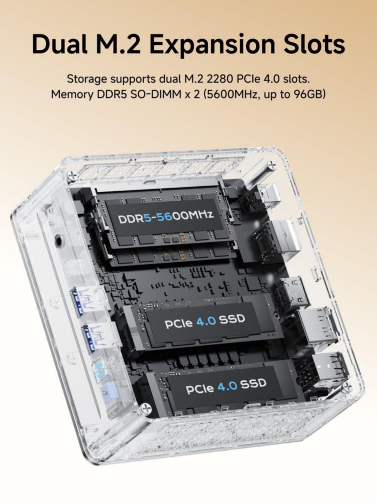 Mini PC MINISFORUM Ultra 5 125U 16 GB RAM 512 GB SSD