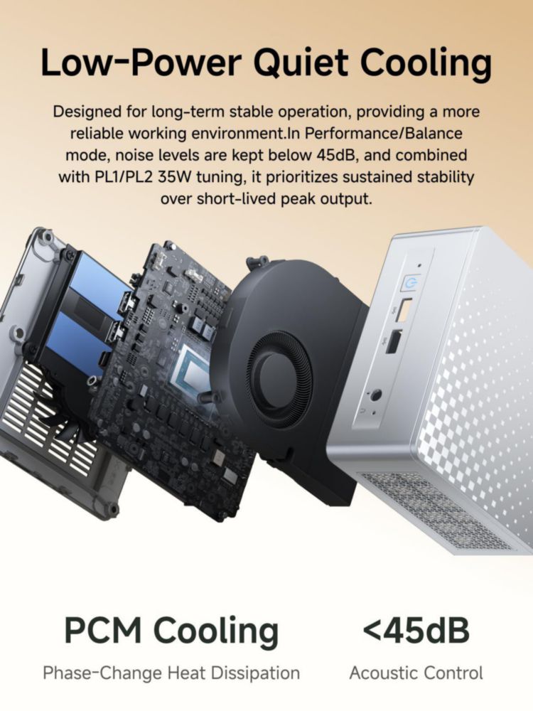 Mini PC MINISFORUM Ultra 5 125U 16 GB RAM 512 GB SSD