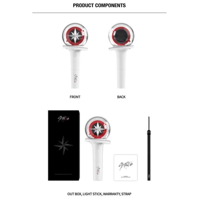 Bastón de luz KOFISA Stray Kids Ver 2 Blanco - Merch de K‑pop