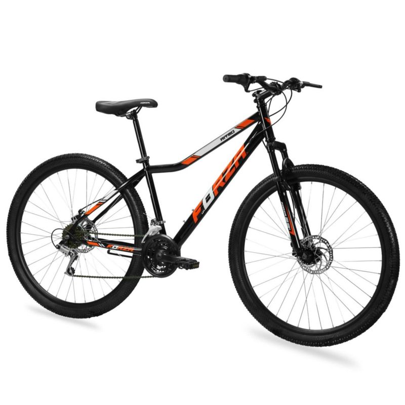 Bicicleta FORZA Montaña RITMO R29 18V. Hombre FS Frenos Doble Disco Mecanico Acero Negro Talla:UN