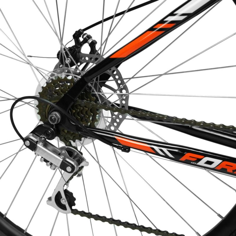 Bicicleta FORZA Montaña RITMO R29 18V. Hombre FS Frenos Doble Disco Mecanico Acero Negro Talla:UN