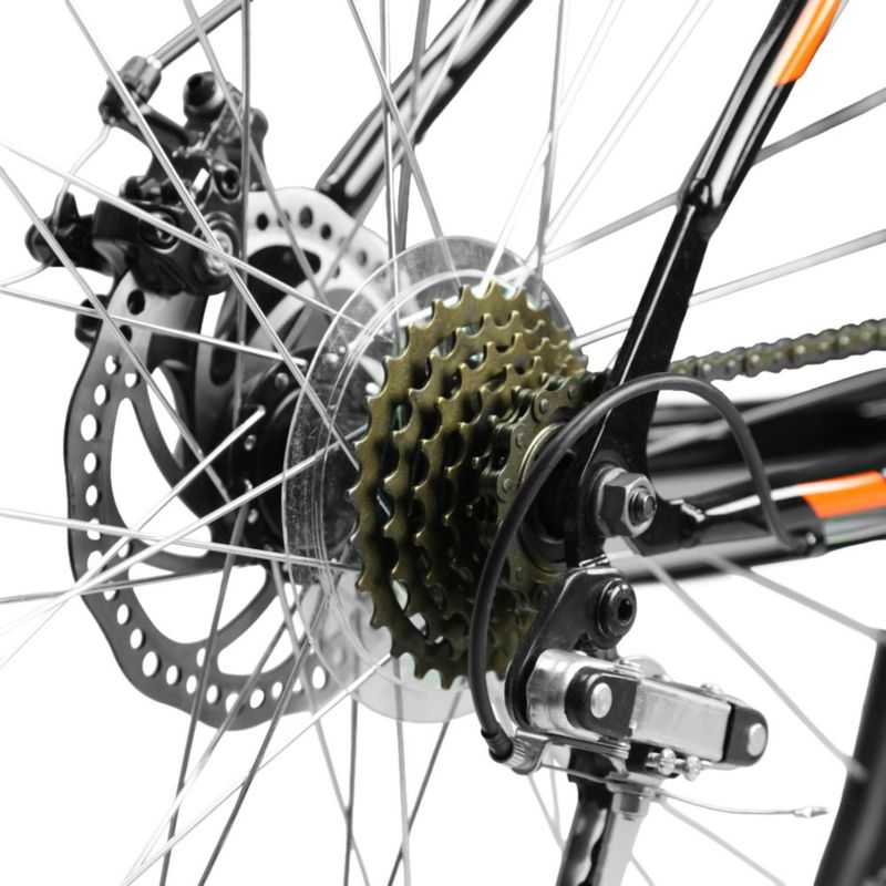 Bicicleta FORZA Montaña RITMO R29 18V. Hombre FS Frenos Doble Disco Mecanico Acero Negro Talla:UN