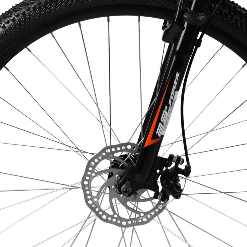 Bicicleta FORZA Montaña RITMO R29 18V. Hombre FS Frenos Doble Disco Mecanico Acero Negro Talla:UN