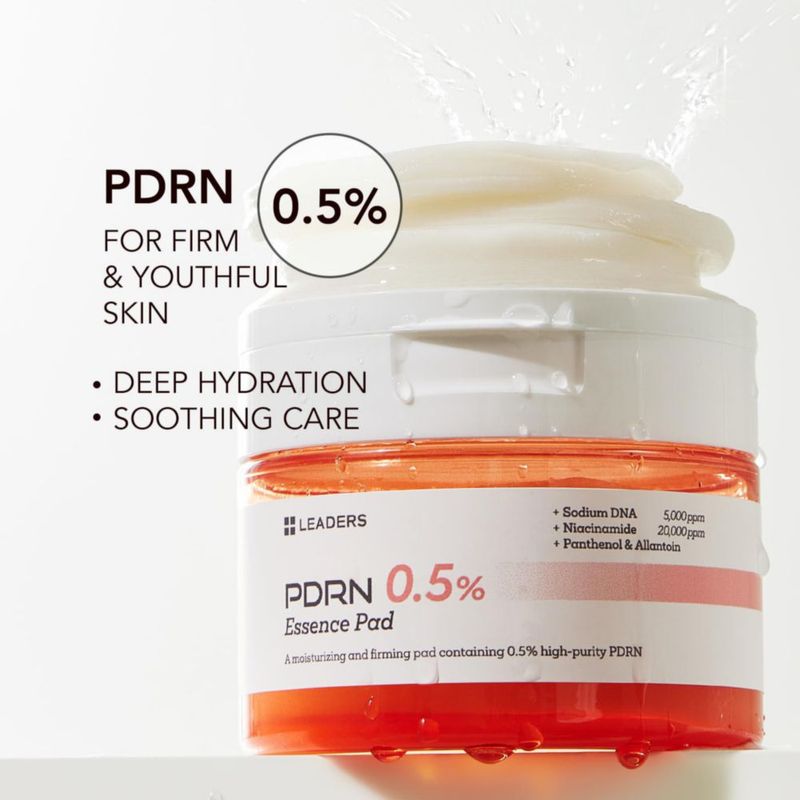 Almohadillas Esencia LEADERS PDRN 0.5% 135 ml 70 unidades