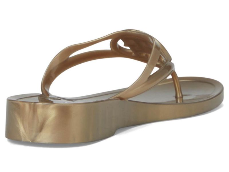 Sandalia Tommy Hilfiger Vedna Dorada Talla 5 Mediana