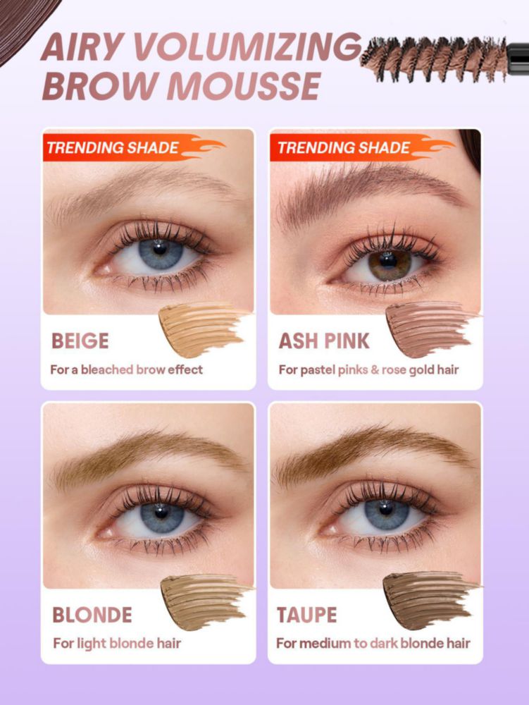 Mousse para cejas SHEGLAM Tintado Voluminizador Beige