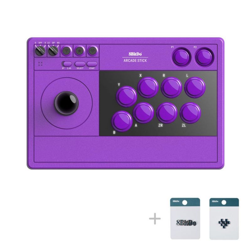 Stick de Lucha 8Bitdo Inalámbrico para Switch/PC - Morado