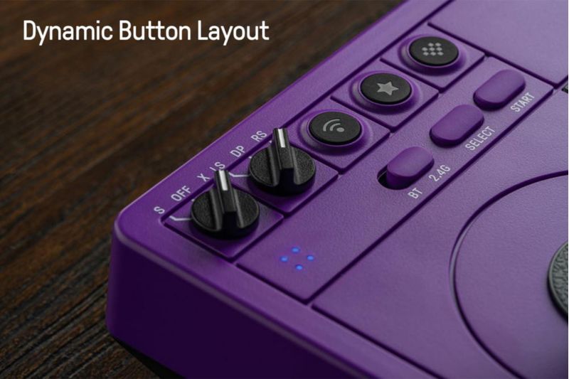 Stick de Lucha 8Bitdo Inalámbrico para Switch/PC - Morado
