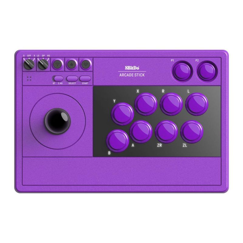 Stick de Lucha 8Bitdo Inalámbrico para Switch/PC - Morado