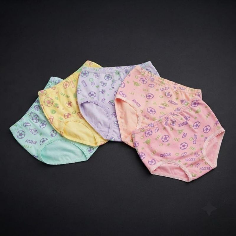 12 Pack Pantaletas de Niña con estampado y encaje