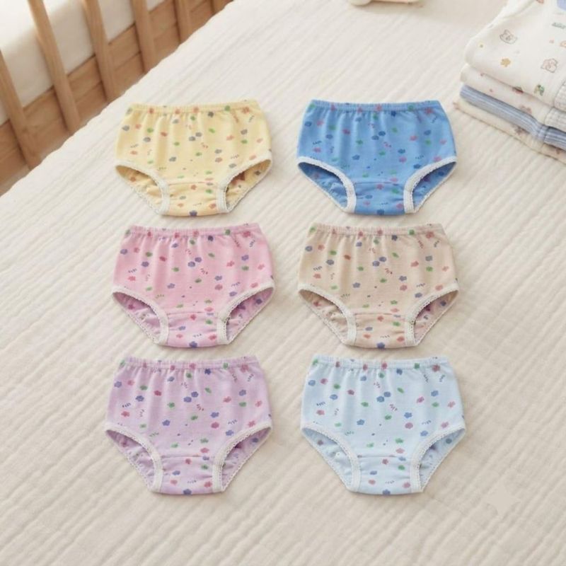 12 Pack Pantaletas de Niña con estampado y encaje