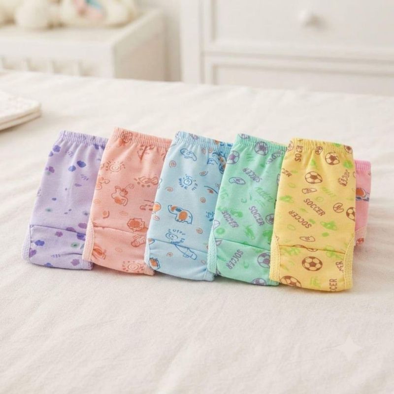 12 Pack Pantaletas de Niña con estampado y encaje