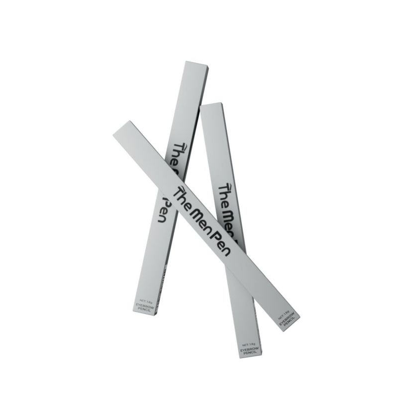 Lápiz para cejas The Men Pen impermeable negro - pack de 3
