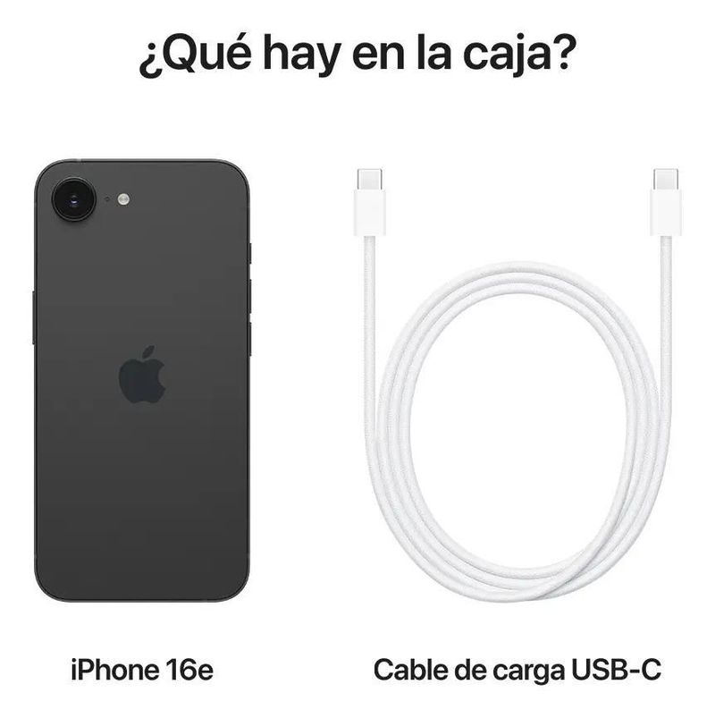 iPhone 16e 128GB Negro Reacondicionado