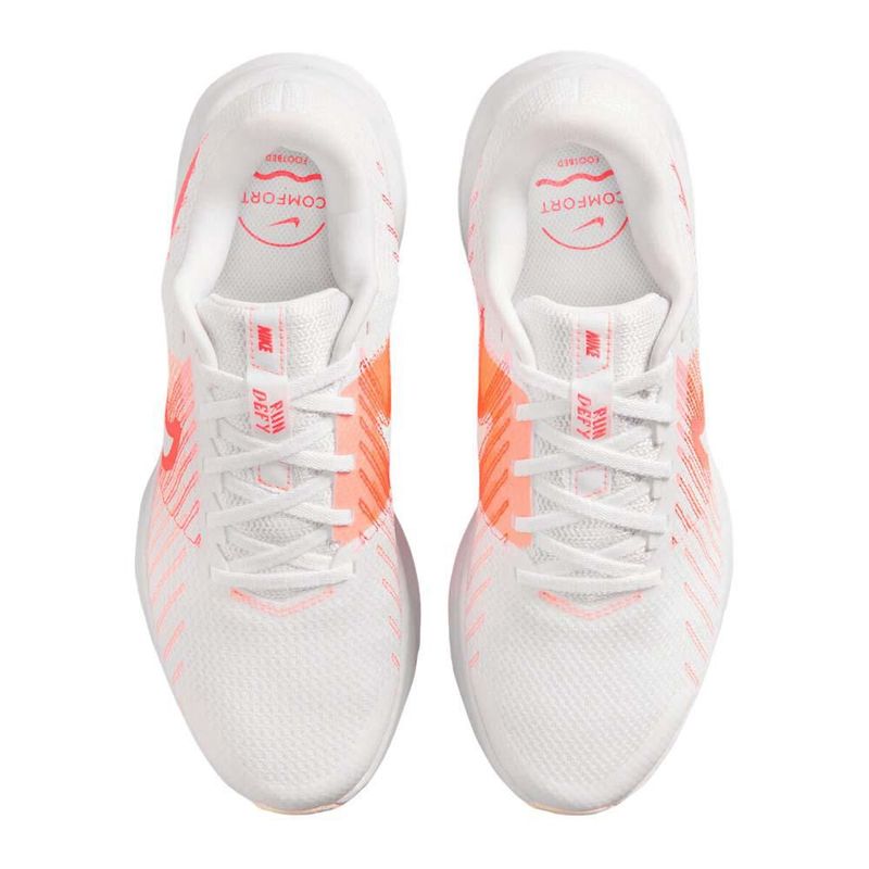 Tenis Nike para Mujer Run Defy White Hot Lava Orange