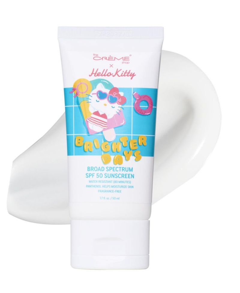 Protector solar The Crème Shop Hello Kitty SPF 50 50 ml Resistente al agua