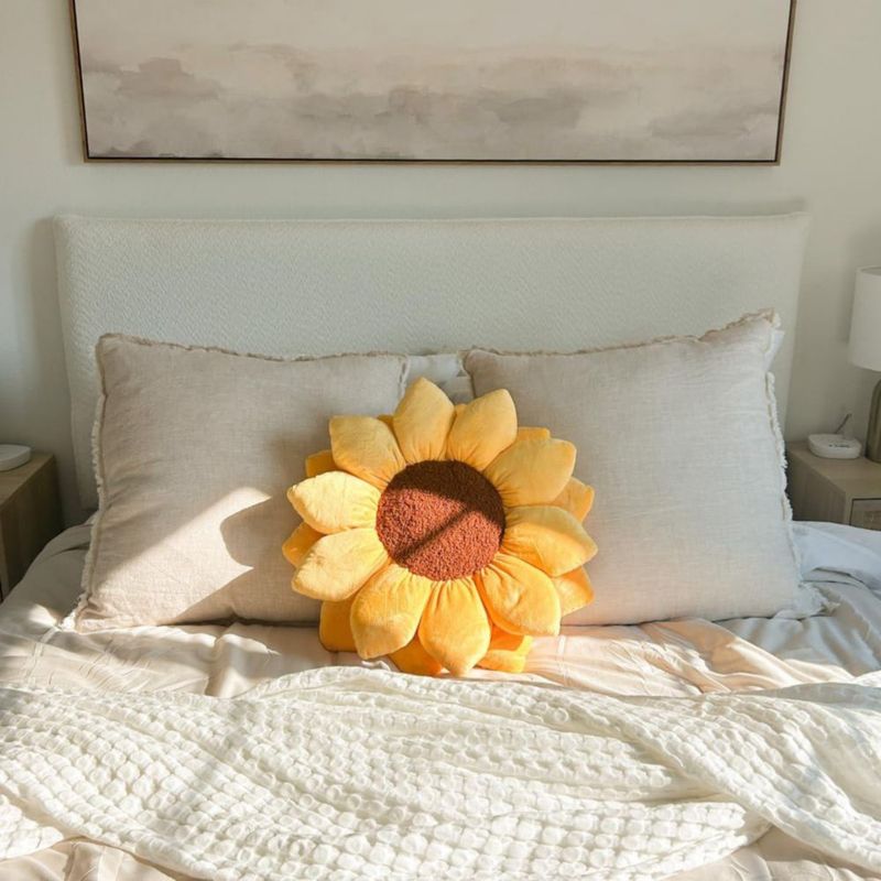 Almohada Green Philosophy Co. 51 cm Amarillo Dorado