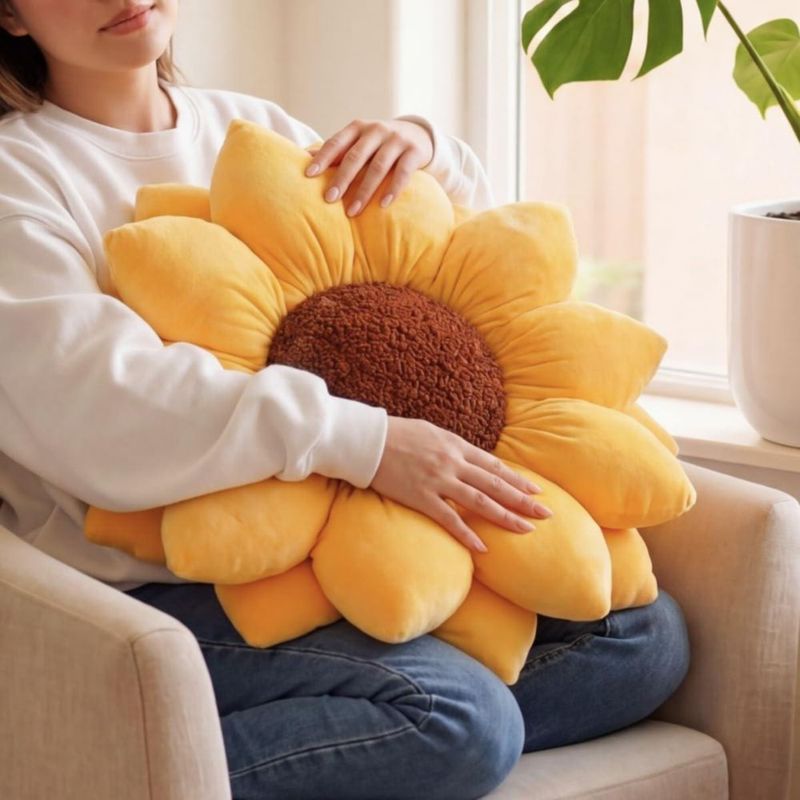 Almohada Green Philosophy Co. 51 cm Amarillo Dorado
