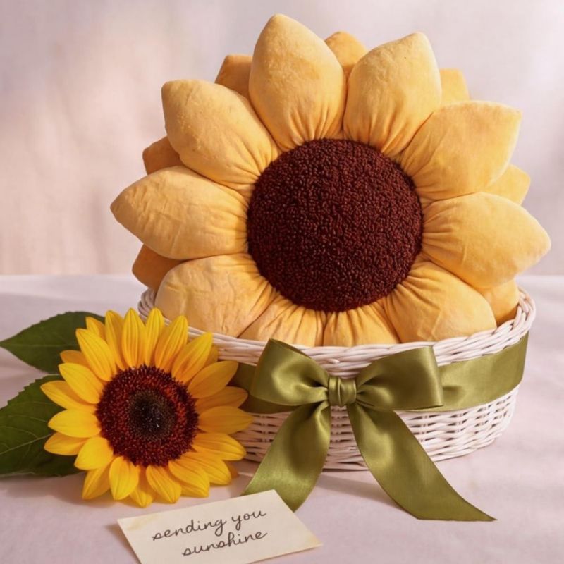 Almohada Green Philosophy Co. 51 cm Amarillo Dorado