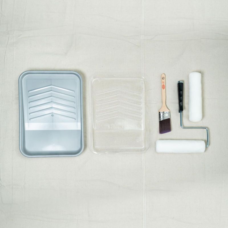 Kit de Pintura Glidden Premium de 6 Piezas: Pincel Rodillo y Bandeja