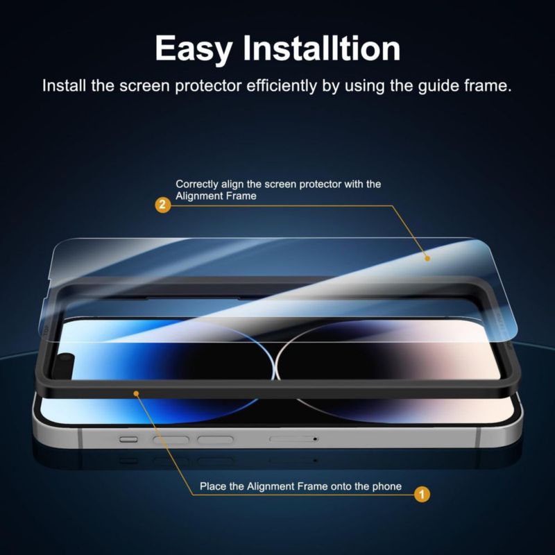Protector de pantalla NEW'C iPhone 14 Pro (Pack de 3)
