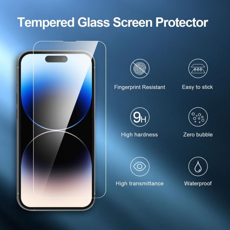 Protector de pantalla NEW'C iPhone 14 Pro (Pack de 3)