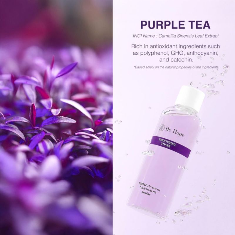 Tónico Be-Hope Triple Ácido Hialurónico + Té Morado