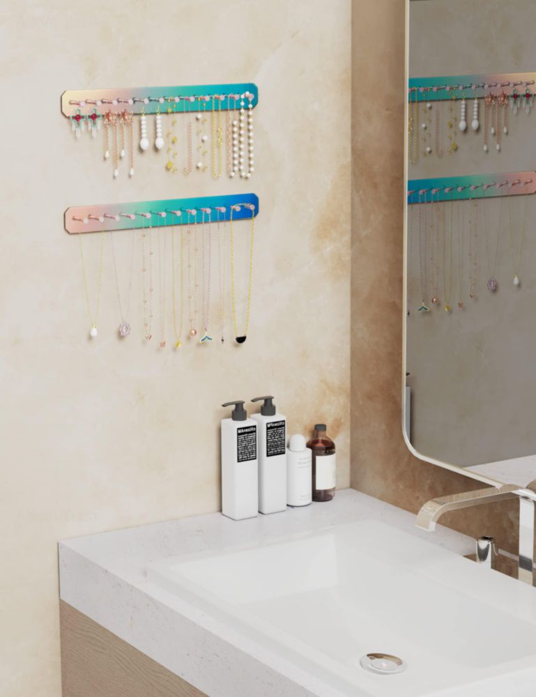 Porta Collares NiHome de Montaje en Pared Acrílico - Pack de 2