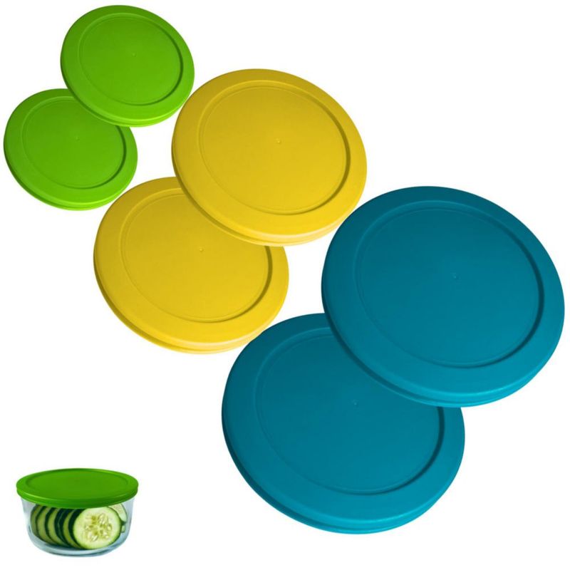 Juego de 6 tapas para envases Klare Ware 236 ml/470 ml/950 ml