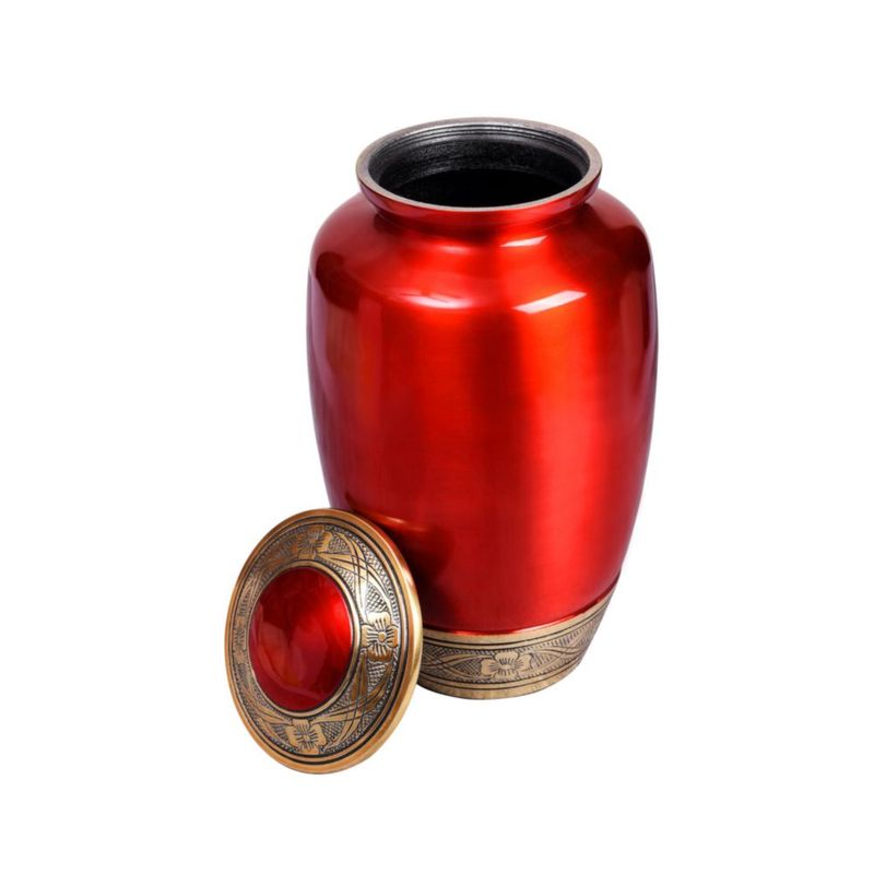 URNA CLEENTABLE 18 cm Rojo y Dorado Aluminio Hasta 91 kg