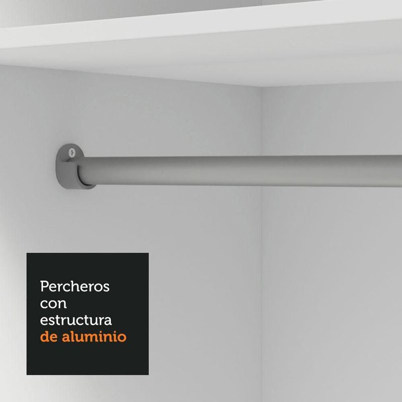 Ropero closet madesa vivare plus 2 puertas bg