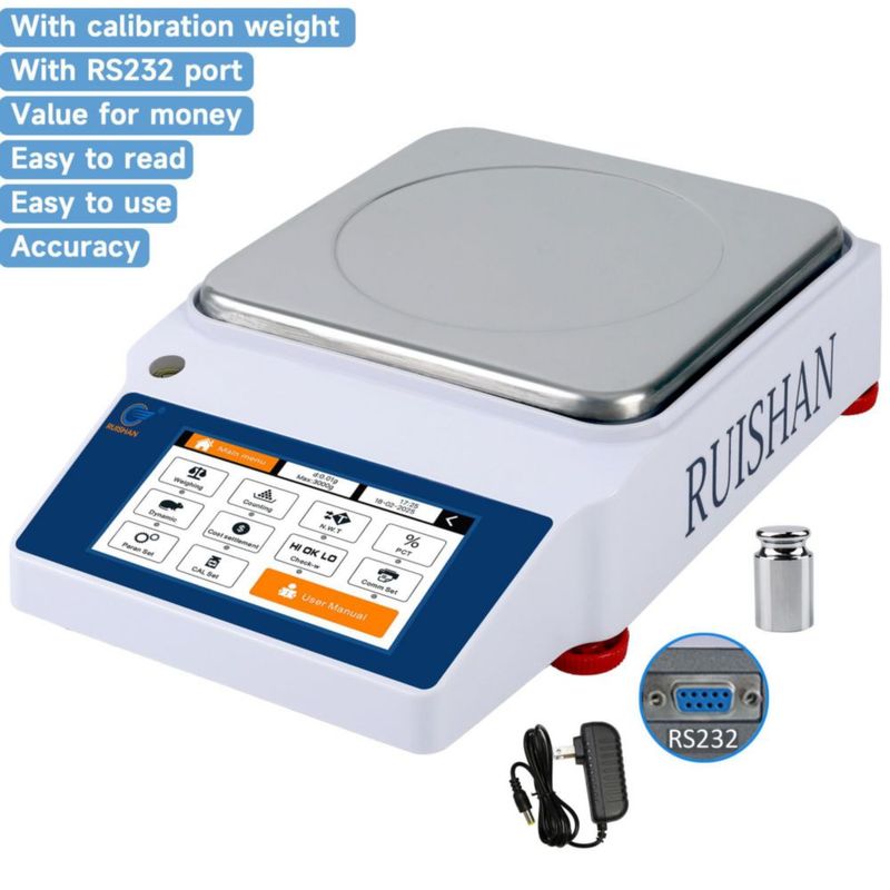Balanza Analítica de Laboratorio RUISHAN 3 kg x 001 g