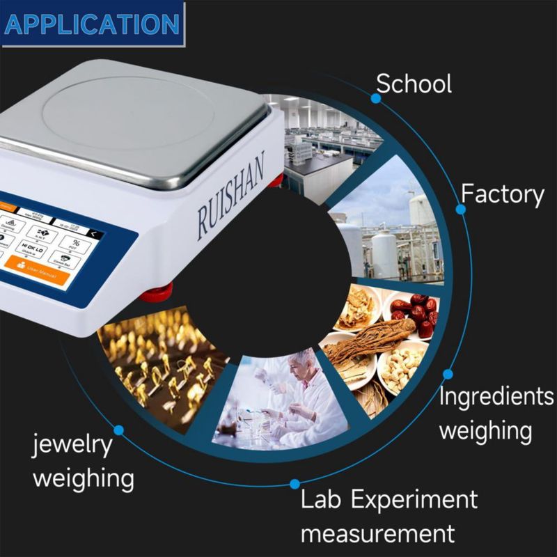 Balanza Analítica de Laboratorio RUISHAN 3 kg x 001 g