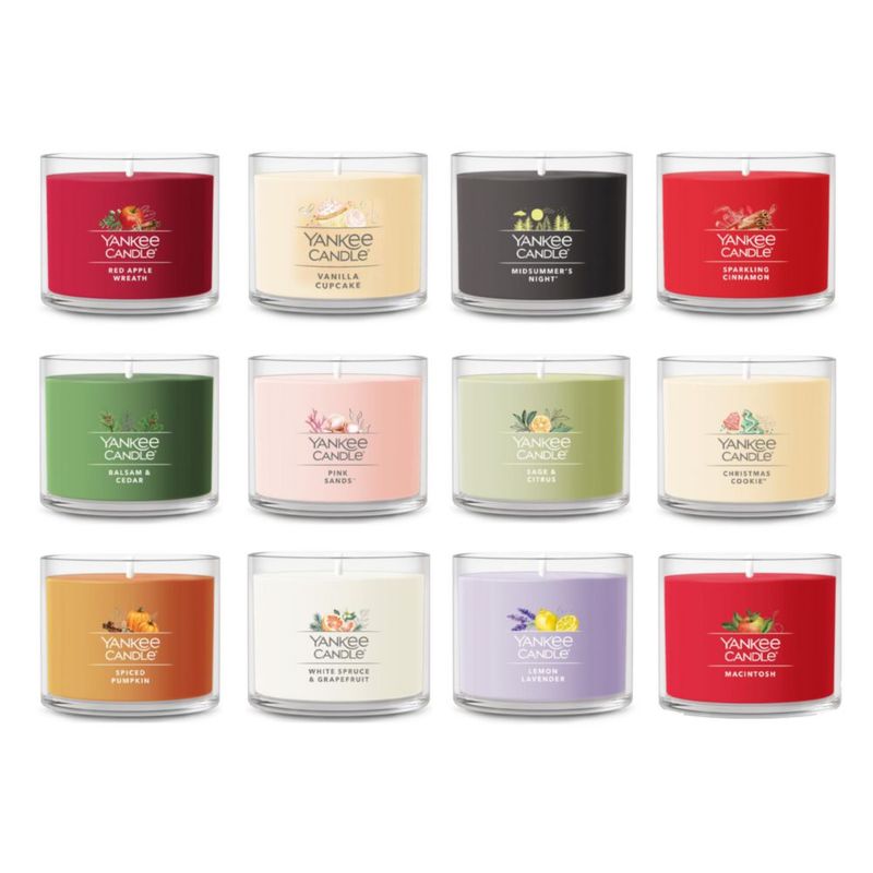 Yankee Candle Pack de Variedad de 12 Días – 12 Mini Velas de 1.3 oz (12)