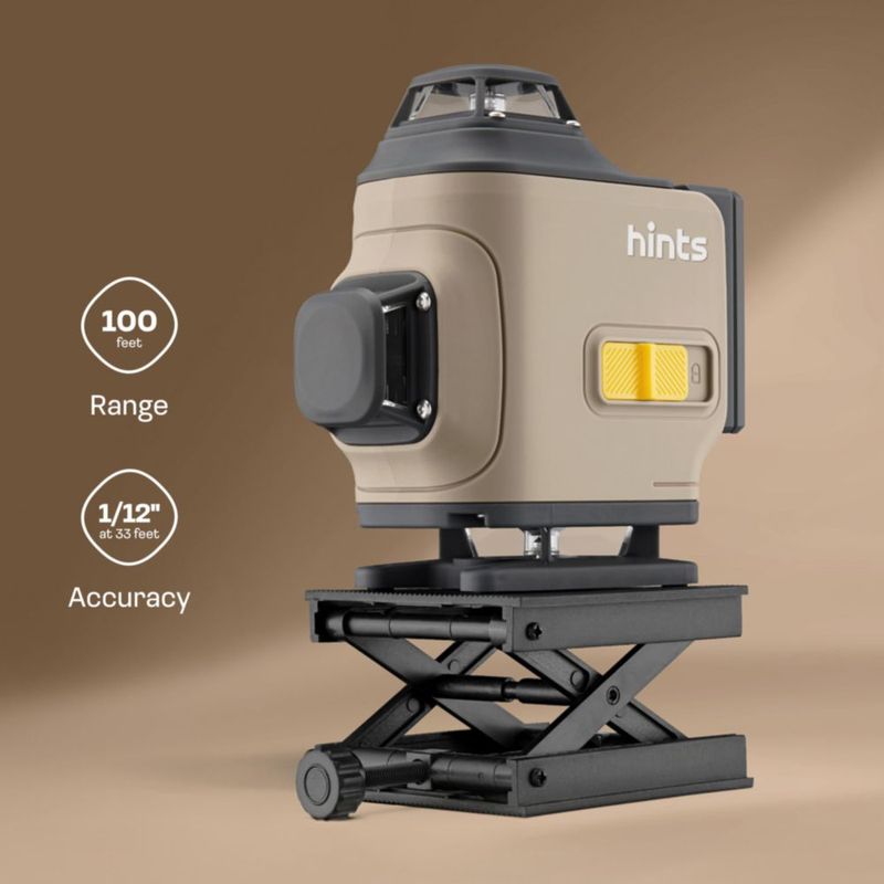 Nivel Láser Hints 4D 360° 30 m IP54 con Control Remoto