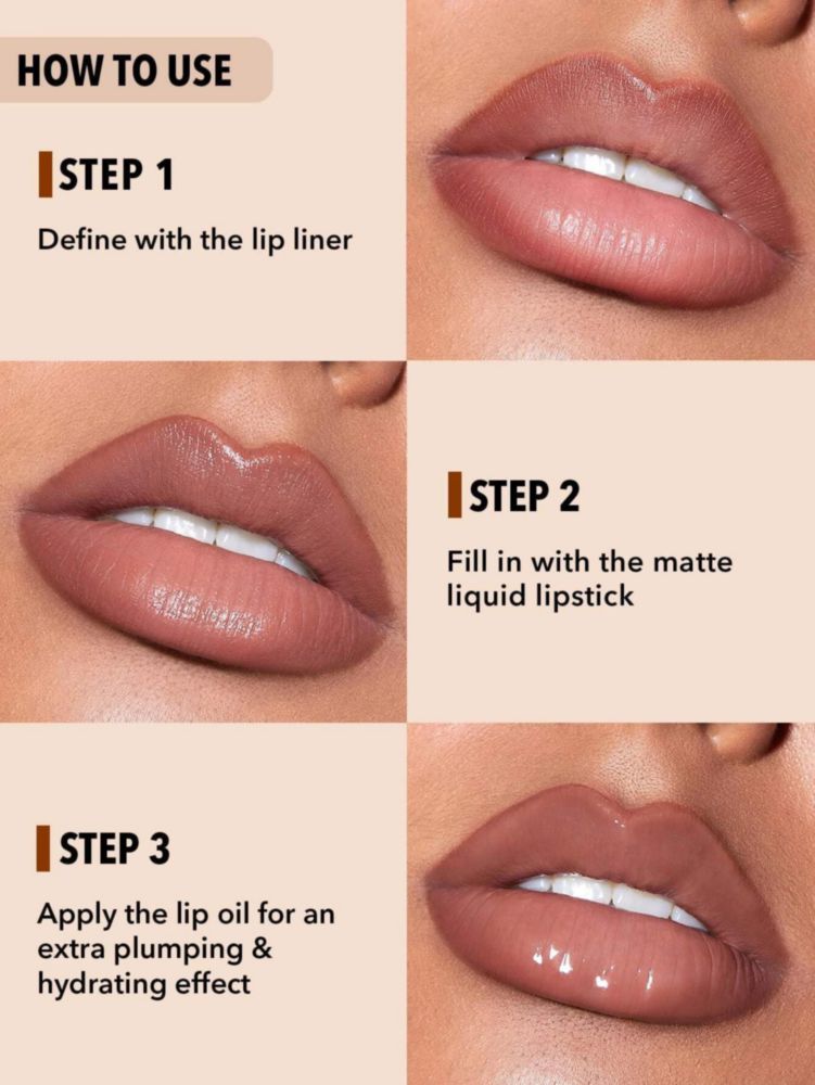 Lápiz delineador de labios SHEGLAM 3 en 1 Moody Taupe – Labial y Brillo