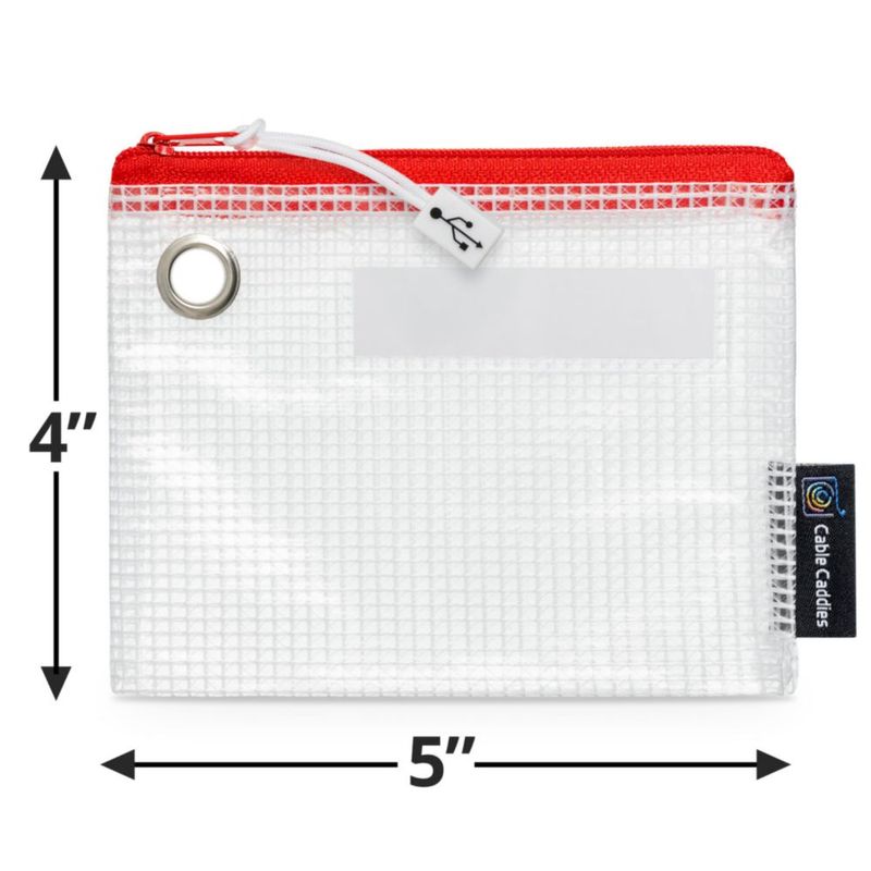 Organizador de cables Caddies – Pack de 20 bolsas codificadas por color