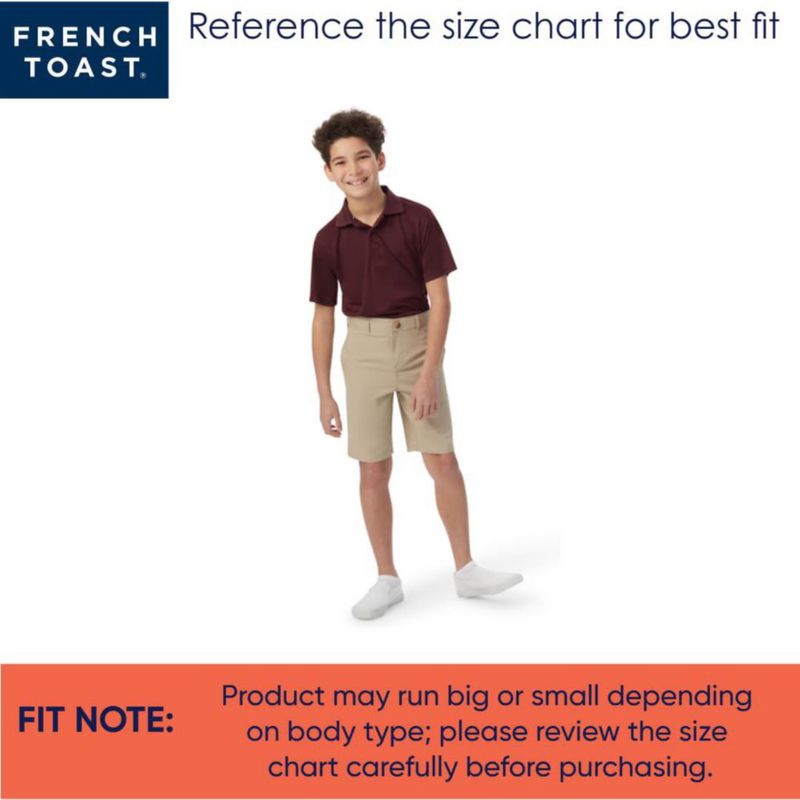 Pantalón corto khaki French Toast talla 10 de sarga elástica