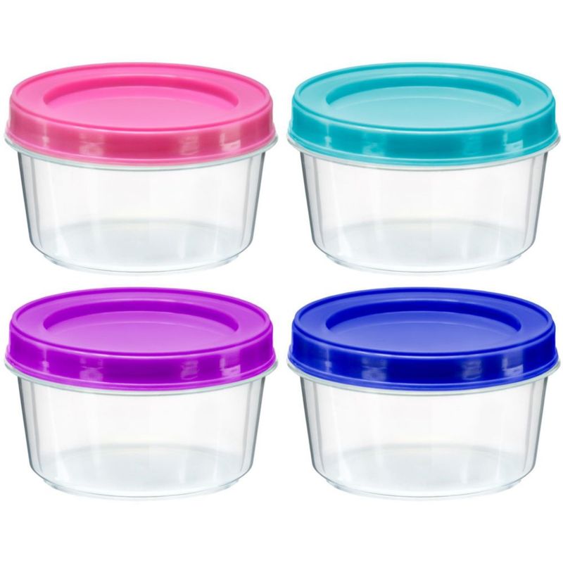Contenedores de Alimentos DecorRack 8 pzas 200 ml sin BPA apilables
