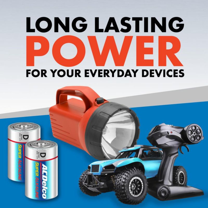 Baterías Powermax D de 12 unidades alcalinas vida útil de 7 años