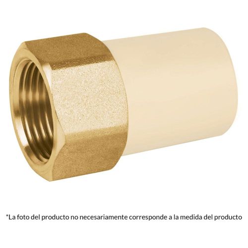 Adaptador Hembra De Cpvc Con Inserto Metálic Foset