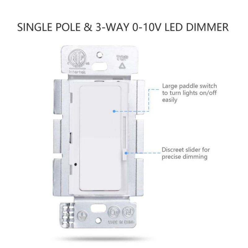 Regulador de atenuación LED Duchow 0-10V 120-277V Unipolar/3 vías