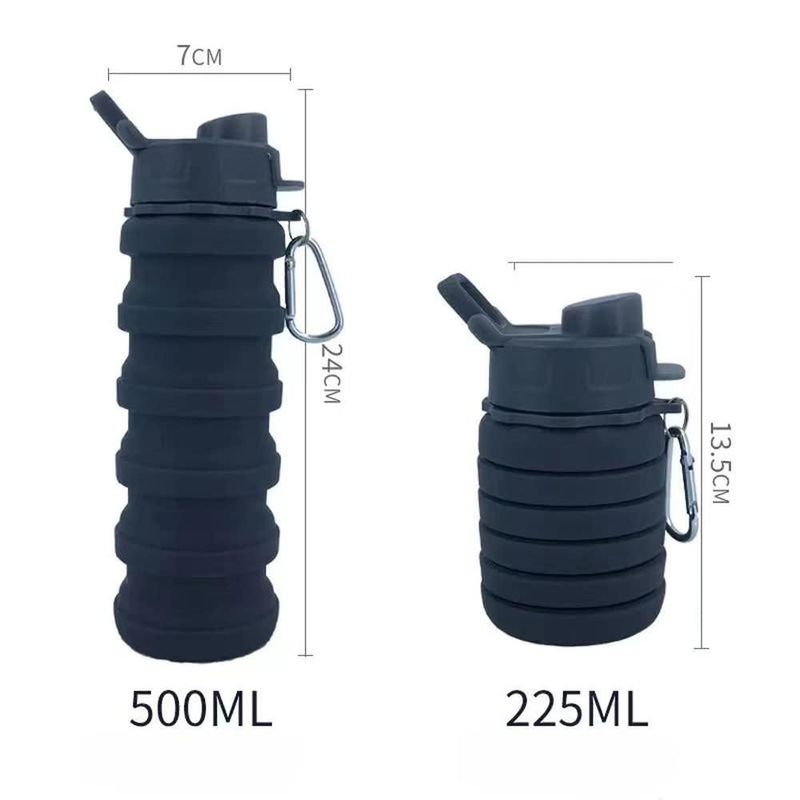 Pack de 3 botellas plegables de silicona 500 ml – konlongzan