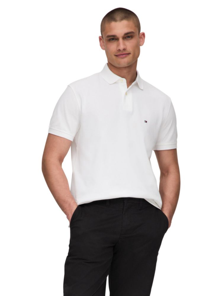 Camisa Polo Tommy Hilfiger 1985 Clásica Blanca