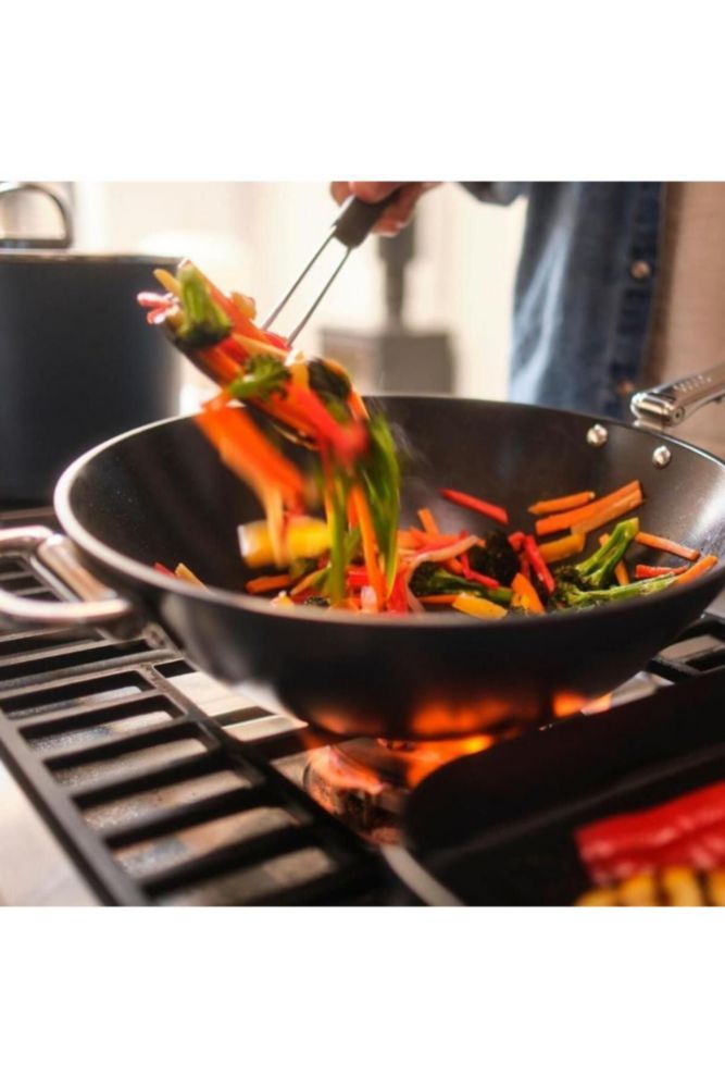 Wok Joseph Joseph de 32 cm antiadherente con mango plegable