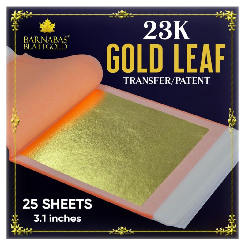 Hojas de Oro BARNABAS BLATTGOLD 25 unidades 8 cm 23K