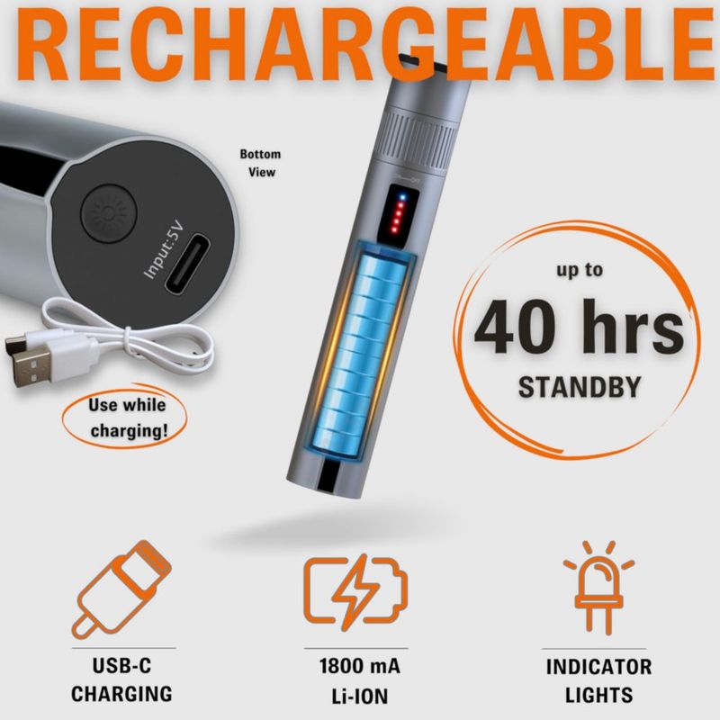 VFL Sysotek Kit de Herramientas de Fibra Óptica Recargable - Luz Roja
