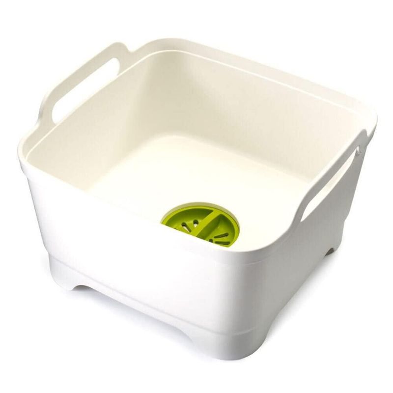 Lavabo de cocina Bucket Joseph Joseph Wash & Drain 9 L blanco