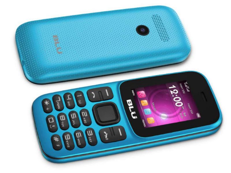Teléfono móvil BLU Z5 Z210 2G GSM desbloqueado Dual SIM 32MB Cyan