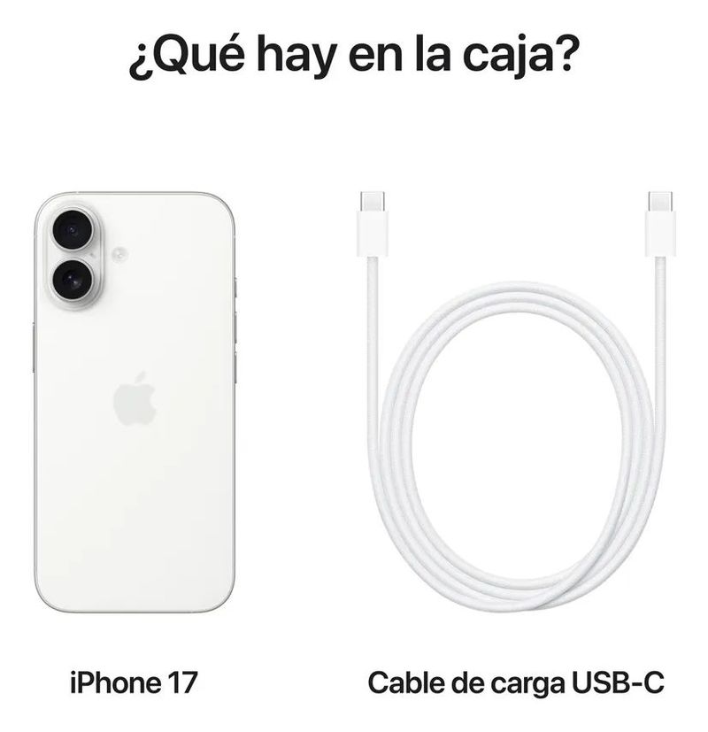 iPhone 17 256GB Blanco Estelar - Chip A19 y Pantalla ProMotion